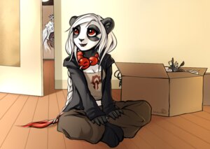 Rating: Safe Score: 0 Tags: 2013 anthro bear blizzard_entertainment e621 female giant_panda hair horde jewelry mammal necklace shalinka shalinka_(character) solo warcraft white_hair User: bunchy7s