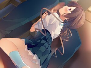 Rating: Explicit Score: 0 Tags: akinashi_yuu aomi_isara censored clothing fellatio female game_cg koi_to_senkyo_to_chocolate looking_up oral panties pink_eyes rule34 skirt User: bunchy7s