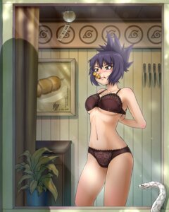 Rating: Questionable Score: 0 Tags: 1girls black_bra black_panties blush bra breasts curvy dango eating eating_dango eating_food female female_only food food_in_mouth green_eyes highres hips klaus_reinbach_iii knife lace-trimmed_bra lace-trimmed_panties lingerie midriff mitarashi_anko naruto naruto_(series) navel orochimaru panties peeping purple_hair rule34 snake solo straight_hair thighs underboob underwear undressing wagashi wind_chime User: bunchy7s