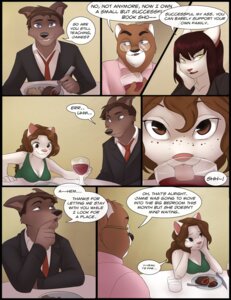 Rating: Safe Score: 0 Tags: alcohol anthro arrested_development beverage black_border black_nose blue_eyes border breast_rest breasts brown_eyes canid canine cleavage clothed clothing comic digital_media_(artwork) dinner domestic_cat e621 english_text father_(lore) felid feline felis female freckles green_eyes hair holding_glass holding_object infatuation jailbird jamie_(jailbird) long_hair male mammal michael_(jailbird) mother_(lore) multiple_scenes parent_(lore) pink_nose shaded student teacher teacher_and_student text tongue tongue_out wine User: bunchy7s