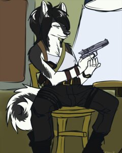 Rating: Safe Score: 0 Tags: 4:5 alaskan_malamute anthro battle black_body black_fur black_hair bottomwear canid canine canis catalyst_game_labs clothing domestic_dog e621 female fur gun hair handgun hi_res holding_gun holding_object holding_ranged_weapon holding_weapon holster mammal noishkel nordic_sled_dog pants pistol ranged_weapon shadowrun shoulder_holster sketch solo spitz syrae-universe tail weapon User: bunchy7s Rating: Safe Score: 0 Tags: 4:5 alaskan_malamute anthro battle black_body black_fur black_hair bottomwear canid canine canis catalyst_game_labs clothing domestic_dog e621 female fur gun hair handgun hi_res holding_gun holding_object holding_ranged_weapon holding_weapon holster mammal noishkel nordic_sled_dog pants pistol ranged_weapon shadowrun shoulder_holster sketch solo spitz syrae-universe tail weapon User: bunchy7s