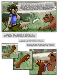 Rating: Safe Score: 0 Tags: brown_hair comic dusker78 e621 english_text eyewear facial_hair facial_hair_growth felid female feral foot_transformation glasses hair human lion male mammal pantherine tail tail_tuft text transformation transformation_through_injection tuft vivarium zoo_(facility) User: bunchy7s