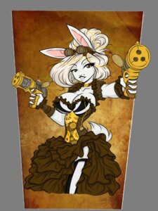 Rating: Questionable Score: 0 Tags: 3:4 alpha_channel alternative_fashion anthro big_breasts biped breasts cleavage clothed clothing dress e621 eyewear female gear goggles gun hair handgun lagomorph leporid looking_at_viewer mammal markings mole_(marking) pistol rabbit ranged_weapon solo ssbmfani standing steampunk weapon white_hair User: bunchy7s
