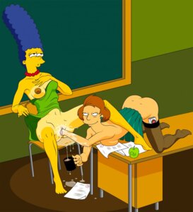 Rating: Explicit Score: 0 Tags: 20th_century_studios accurate_art_style breasts clothes color edna_krabappel female female_only fisting human indoors insertion light-skinned_female light_skin marge_simpson multiple_females multiple_girls nipples rule34 tagme the_simpsons white_female yellow_body yellow_skin yuri User: bunchy7s