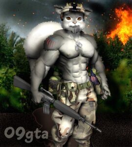 Rating: Safe Score: 0 Tags: 2011 abs american_flag anthro ar_platform armor army assault_rifle battle belt belt_pouch biped brown_eyes camo camo_print clothed clothing detailed_background dog_tags e621 explosion fire forest front_view fur grey_body grey_fur grey_squirrel greysonfurrington gun headgear helmet holding_assault_rifle holding_object holding_ranged_weapon holding_weapon jungle looking_at_viewer m16 m16a2 male mammal military muscular muscular_anthro muscular_male nature outside pink_nose plant portrait ranged_weapon rifle rodent sciurid sky snout soldier solo standing stoner_rifle tattoo three-quarter_portrait topless tree tree_squirrel united_states_of_america utility_belt war warrior weapon western_grey_squirrel wishbone_mouth wood User: bunchy7s