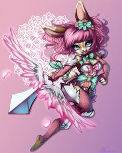 Rating: Safe Score: 0 Tags: 2012 4:5 anthro blue_eyes breasts clothed clothing digital_media_(artwork) e621 female hair hi_res holding_melee_weapon holding_object holding_sword holding_weapon lagomorph leporid mammal melee_weapon pink_hair pink_nose pollo-chan rabbit shaded simple_background solo sword weapon User: bunchy7s