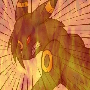 Rating: Safe Score: 0 Tags: 2d_animation ambiguous_gender animated animated_gif e621 eeveelution feral fire generation_2_pokemon low_res nintendo pokemon pokemon_(species) red_eyes short_playtime solo umbreon unknown_artist User: bunchy7s