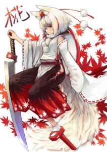 Rating: Safe Score: 0 Tags: animal_humanoid armwear asian_clothing bare_shoulders bottomwear canid canid_humanoid canine canine_humanoid canis clothed clothing detached_sleeves dog_humanoid domestic_dog e621 east_asian_clothing female fully_clothed hair hat headgear headwear hi_res humanoid japanese_clothing mammal mammal_humanoid melee_weapon miko_outfit momiji_inubashiri pom_clothing pom_shirt red_eyes shield short_hair skirt smile solo sword tail tokin_hat touhou weapon white_hair window1228 User: bunchy7s