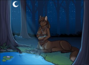 Rating: Questionable Score: 0 Tags: 2011 breasts canid canid_taur canine canine_taur casual_nudity detailed_background e621 etuix female forest fox fox_taur jewelry mammal mammal_taur moon nature necklace night nipples nude outside plant quadruped sky solo star starry_sky tail taur tree water wood User: bunchy7s