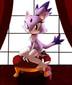 Rating: Questionable Score: 0 Tags: anthro biped blaze_the_cat breasts clothing collar domestic_cat e621 featureless_breasts felid feline felis female footwear high_heels legwear looking_at_viewer mammal mostly_nude nancher pose seat sega shoes solo sonic_the_hedgehog_(series) stockings tail User: bunchy7s
