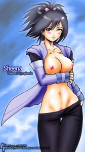 Rating: Questionable Score: 0 Tags: black_hair blush breasts brown_eyes character_name detached_sleeves female female_only human japanese_clothes john_joseco leggings ninja open_clothes open_shirt pussy ribbon ribbons rule34 sheena_fujibayashi shirt short_hair small_waist solo tales_of_(series) tales_of_symphonia thigh_gap thighs title_drop uncensored undressing User: bunchy7s
