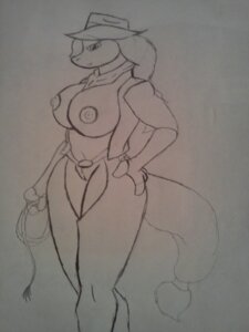 Rating: Explicit Score: 0 Tags: 2012 3:4 anthro anthrofied applejack_(mlp) belt big_breasts black_and_white breasts clothing cowboy_hat cutie_mark e621 earth_pony equid equine female friendship_is_magic genitals hair hasbro hat headgear headwear hi_res horse looking_at_viewer mammal monochrome my_little_pony nipples pony redgreenfluffball solo tail vulva whip wide_hips User: bunchy7s