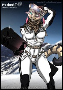 Rating: Safe Score: 0 Tags: anthro ascot bangs belt big_breasts biped black_border black_ears bodysuit border breasts brown_ascot brown_clothing buckle clothed clothing delta.dynamics detailed_background digital_media_(artwork) dipstick_ears domestic_cat e621 ear_markings edelweiss english_text eyewear felid feline felis female fur goggles hair mammal markings mixed_media mountain multicolored_ears navel one_eye_closed outside photo_background photography_(artwork) pink_hair portrait purple_hair short_hair skinsuit sky snow snowboard solo standing stripes tan_body tan_ears tan_fur text three-quarter_portrait tight_clothing two_tone_ears white_bodysuit white_clothing white_skinsuit wink winter User: bunchy7s