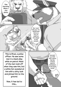 Rating: Safe Score: 0 Tags: abs anthro belt biceps big_muscles bottomwear canid canine canis chest_tuft clothed clothing comic cuff_(restraint) dialogue domestic_dog e621 english_text father_(lore) father_and_child_(lore) father_and_son_(lore) felid fur german_shepherd handcuffs hat headgear headwear herding_dog hi_res lion male mammal metal_cuffs monochrome muscular muscular_male pantherine pants parent_(lore) parent_and_child_(lore) parent_and_son_(lore) pastoral_dog pecs police restraints ron9 shackles shirt shorts son_(lore) tail text topless topwear translated tuft uniform User: bunchy7s