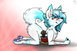 Rating: Questionable Score: 0 Tags: 2014 3:2 anthro ass_up backsash blue_hair blush bomb bomb_belt butt canid canine canis claws domestic_dog e621 ear_piercing explosives feet female flat_chested fluffy fur hair hi_res hindpaw imminent_death lol_comments long_hair looking_at_viewer mammal multicolored_hair notched_ear nude pawpads paws piercing raised_tail red_eyes simple_background smile solo tail User: bunchy7s