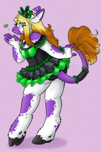 Rating: Safe Score: 0 Tags: accessory alternative_fashion anthro arm_garter armwear bottomwear bovid bovine bow_(feature) bow_accessory bow_ribbon butt cattle clothing curvy_figure detached_sleeves digital_media_(artwork) e621 ero_lolita eyewear female flirting frilly full-length_portrait furgonomics garter glasses green_eyes hair_accessory hair_bow hair_ribbon hairclip heart_symbol hooves horn hush-a-bye j-fashion lace lingerie lolita_(fashion) looking_at_viewer mammal markings panties panty_shot parallel_clips portrait purple_markings ribbons shippy skirt slightly_chubby solo tail tail_accessory tail_garter underwear User: bunchy7s