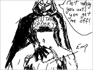 Rating: Explicit Score: 0 Tags: 2girls artist_request elissa_megan_powers empowered empowered_(series) english_text female female_only interracial monochrome multiple_females multiple_girls rule34 sistah_spooky text_on_shirt yuri User: bunchy7s