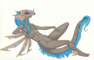 Rating: Safe Score: 0 Tags: 2011 blade blue_eyes blue_hair calolily e621 galeacoma hair male mask nude simple_background skif solo tail white_background User: bunchy7s
