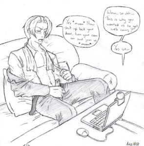 Rating: Explicit Score: 0 Tags: 1boy gyakuten_saiban male male_only masturbation miles_edgeworth nekohellangel pants_open rule34 shirt_open tagme User: bunchy7s