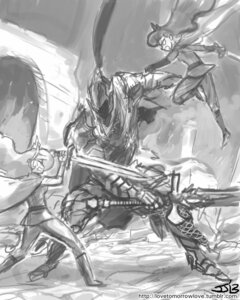 Rating: Safe Score: 0 Tags: 2013 4:5 alternate_species artorias_the_abysswalker crossover dark_souls e621 female fight friendship_is_magic fromsoftware group hasbro human humanized john_joseco male mammal melee_weapon monochrome my_little_pony not_furry princess_celestia_(mlp) princess_luna_(mlp) sword text url weapon User: bunchy7s