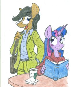Rating: Safe Score: 0 Tags: anthro anthrofied bag book duo e621 equid equine fan_character female friendship_is_magic fur furniture hair hasbro hi_res holding_book holding_object horn king-cheetah male mammal multicolored_hair my_little_pony mythological_creature mythological_equine mythology open_mouth purple_body purple_fur purple_hair reading sherlock_hooves sparkles table twilight_sparkle_(mlp) two_tone_hair unicorn User: bunchy7s