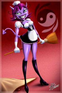 Rating: Safe Score: 0 Tags: 2:3 boots clothed clothing demon e621 female fernando_faria footwear gloves grin handwear high_heeled_boots high_heels humanoid maid_uniform monster_girl_(genre) not_furry saranoia shoes smile solo spade_tail standing tail uniform yin_yang_yo! User: bunchy7s