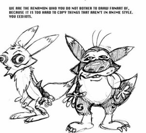 Rating: Safe Score: 0 Tags: alternate_species anthro bandai_namco black_and_white canid canine crossover digimon digimon_(species) duo e621 english_text humor i_am_the_renamon male mammal monochrome nickelodeon ren_and_stimpy ren_höek renamon simple_background standing stimpy_j._cat tail text tongue unknown_artist what white_background User: bunchy7s
