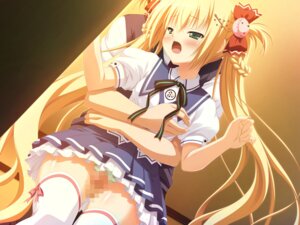 Rating: Explicit Score: 0 Tags: blonde_hair blush censored female game_cg highres oni_gokko! panties rule34 skirt sumiyoshi_kureha thigh_sex thighhighs thighs underwear User: bunchy7s
