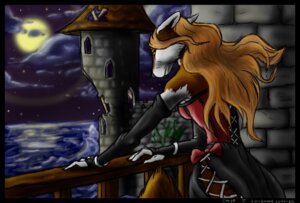 Rating: Safe Score: 0 Tags: anthro canid canine castle clothed clothing corset crenelations detailed_background dress e621 female floridianpirate fox full_moon fully_clothed lingerie mammal moon night outside sea sky solo star starry_sky topwear water User: bunchy7s