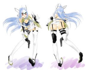 Rating: Questionable Score: 0 Tags: 1girls ass blue_hair breasts cleavage clothed female from_behind gun kos-mos panties red_eyes rule34 skirt weapon xenosaga User: bunchy7s