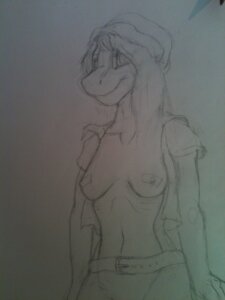 Rating: Questionable Score: 0 Tags: anthro breasts clothing dragon dubious e621 female grey_background monochrome mythological_creature mythological_scalie mythology nipple_tape non-mammal_breasts pasties scalie simple_background solo source_request tape traditional_media_(artwork) User: bunchy7s