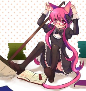 Rating: Questionable Score: 0 Tags: animal_humanoid book broom cat_humanoid cleaning_tool clothing e621 eyewear felid felid_humanoid feline feline_humanoid female glasses hair humanoid long_hair maid_uniform mammal mammal_humanoid pink_eyes pink_hair shiratama_shima solo tail uniform User: bunchy7s