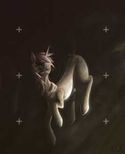 Rating: Questionable Score: 0 Tags: 2012 ambiguous_gender e621 equid equine feral friendship_is_magic gore grimdark hasbro hi_res horn lyra_heartstrings_(mlp) mammal monochrome my_little_pony mythological_creature mythological_equine mythology qsteel scar signature solo unicorn User: bunchy7s