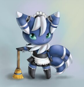 Rating: Safe Score: 0 Tags: 2_tails anthro big_head biped blue_body blue_fur broom cleaning_tool clothed clothing crossdressing e621 featureless_limbs front_view fully_clothed fur generation_6_pokemon gloves green_eyes hair handwear legwear looking_at_viewer maid_uniform male meowstic meowstic_(male) multi_tail nintendo pokemon pokemon_(species) raggedy simple_background smile solo standing tail toony uniform white_body white_fur white_hair User: bunchy7s