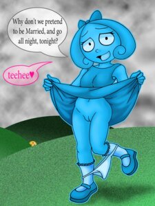 Rating: Explicit Score: 0 Tags: 1girls blue_hair blue_skin charlotte_(making_fiends) cleft_of_venus dress female hair_ribbon lifted_by_self making_fiends nowhereman outdoors panties_down panty_pull pussy rule34 short_hair sinisterzerpent skirt_lift smiling solo speech_bubble standing uncensored upskirt User: bunchy7s