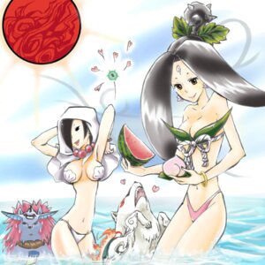 Rating: Questionable Score: 0 Tags: amaterasu black_hair female heart issun okami oki_(okami) peach_(fruit) rao rule34 sakuya_(okami) smile tagme water watermelon white_fur wolf User: bunchy7s