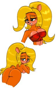 Rating: Explicit Score: 0 Tags: animal_ear ass blush breasts cleavage female furry furry_only rule34 smooth_skin tail User: bunchy7s