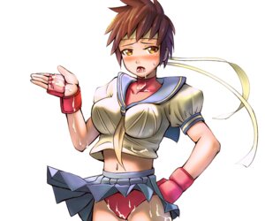 Rating: Explicit Score: 0 Tags: brown_eyes brown_hair buruma capcom cum cum_in_mouth cum_on_body cum_on_clothes cum_on_upper_body female female_only fingerless_gloves gloves hand_on_hip headband hips human jishimaru midriff navel panties rule34 sakura_kasugano school_uniform serafuku short_hair skirt solo sports_bra street_fighter sweat underwear white_background wind_lift User: bunchy7s