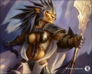 Rating: Safe Score: 0 Tags: 2010 5:4 abs anthro armor athletic breasts catfolk cleavage clothed clothing convincing_weapon dagger detailed detailed_background e621 ear_piercing felid female hasbro kemba_kha_regent knife leonin magic:_the_gathering mammal melee_weapon muscular muscular_anthro muscular_female official_art pantherine piercing polearm realistic scales solo standing todd_lockwood tribal unconvincing_armor weapon wizards_of_the_coast yellow_eyes User: bunchy7s