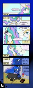 Rating: Safe Score: 0 Tags: 2012 blue_eyes comic crown cutie_mark e621 english_text equid equine feathered_wings feathers female feral friendship_is_magic group hair hasbro headgear hi_res horn juanrock long_hair male mammal multicolored_hair my_little_pony mythological_creature mythological_equine mythology princess princess_celestia_(mlp) princess_luna_(mlp) quadruped royal_guard_(mlp) royalty tail text unicorn white_body white_feathers winged_unicorn wings User: bunchy7s