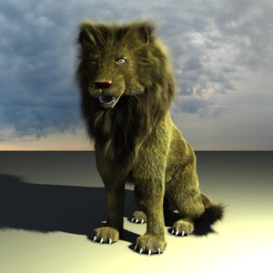 Rating: Questionable Score: 0 Tags: 1:1 3d_(artwork) akito autodesk_maya_(artwork) cloud digital_media_(artwork) e621 felid feral fur grandfathered_content hi_res lion male mammal outside pantherine sky solo User: bunchy7s