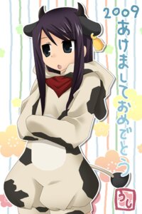 Rating: Safe Score: 0 Tags: 2009 2:3 abstract_background animal_humanoid bandai_namco bell blue_eyes bovid bovid_horn bovid_humanoid bovine bovine_horn bovine_humanoid cattle_humanoid clothing costume cow_horn crossed_arms e621 ear_piercing female fursuit grey_ears grey_eyes hair holidays horn horned_humanoid humanoid japanese_text kerchief mammal mammal_humanoid mepian2008 neckerchief neckwear new_year open_mouth piercing purple_hair red_clothing red_kerchief red_neckerchief simple_background solo standing tail tailed_humanoid tales_of_(series) tales_of_vesperia tan_body tan_skin text year yuri_lowell User: bunchy7s