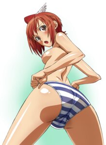 Rating: Explicit Score: 0 Tags: blush breasts brown_eyes female female_only from_below hat kanon_seena mokke panties payot red_hair rule34 seena_kanon sega shining_(series) shining_wind short_hair sideboob small_breasts striped striped_panties topless trefoil underwear underwear_only User: bunchy7s