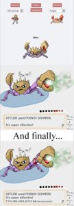 Rating: Safe Score: 0 Tags: absurd_res adolf_hitler alternate_species ambiguous_gender dark_humor e621 english_text fakemon fusion generation_1_pokemon group hi_res hitmonchan humor hybrid kingler nazi nintendo pokemon pokemon_(species) pokemon_fusion reference_image solo_focus text unknown_artist User: bunchy7s Rating: Safe Score: 0 Tags: absurd_res adolf_hitler alternate_species ambiguous_gender dark_humor e621 english_text fakemon fusion generation_1_pokemon group hi_res hitmonchan humor hybrid kingler nazi nintendo pokemon pokemon_(species) pokemon_fusion reference_image solo_focus text unknown_artist User: bunchy7s