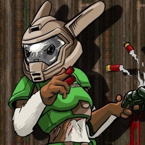Rating: Safe Score: 0 Tags: 1:1 5_fingers anthro armor blood bodily_fluids breasts brown_clothing brown_gloves brown_handwear brown_shirt brown_topwear cel_shading character_name clothing cosplay crossover crossover_cosplay digital_media_(artwork) doom_(series) doom_slayer double-barreled_shotgun drop_shadow e621 female fingers front_view fur furgonomic_headwear furgonomics gloves green_armor grey_helmet gun half-length_portrait handwear headgear helmet id_software lagomorph leporid lol_comments mammal microsoft midriff name_tag oniontrain portrait rabbit ranged_weapon ruby_(rq) ruby_quest shaded shell_(projectile) shell_casing shirt shotgun shotgun_shell smoke solo space_marine text topwear torn_clothing torn_shirt torn_topwear weapon white_body white_fur User: bunchy7s
