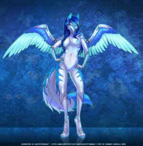 Rating: Explicit Score: 0 Tags: 2012 4_artificial_limbs anthro blue_eyes breasts canid canine canis cybernetics cyborg dagger_leonelli e621 english_text feathered_wings feathers female genitals looking_at_viewer machine majime mammal nipples nude solo tail tala_(suntattoowolf) text vulva wings wolf User: bunchy7s
