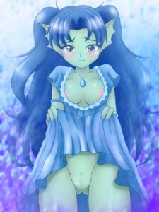 Rating: Explicit Score: 0 Tags: aqua_spirit blue_background blue_hair blush dress_lift duel_monster female head_fins rule34 takappe yu-gi-oh! User: bunchy7s