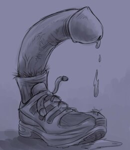 Rating: Explicit Score: 0 Tags: bodily_fluids clothing cum cum_drip cum_pool disembodied_penis dripping e621 footwear genital_fluids genital_shot genitals lol_comments male monochrome not_furry penis penis_creature penis_shot shoes solo velociawesome what what_has_science_done User: bunchy7s