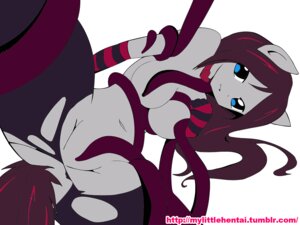 Rating: Questionable Score: 0 Tags: 2013 4:3 anthro anthrofied aulann breasts clothing e621 equid equine fan_character female gloves hair handwear hasbro horse jewelry mammal my_little_pony mylittlehentai navel necklace pony simple_background solo tail tentacles text url white_background User: bunchy7s