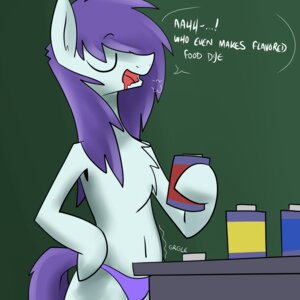 Rating: Safe Score: 0 Tags: 1:1 anthro cymek e621 earth_pony english_text equid equine fan_character female food_coloring hasbro hi_res horse mammal my_little_pony open_mouth pony solo text User: bunchy7s